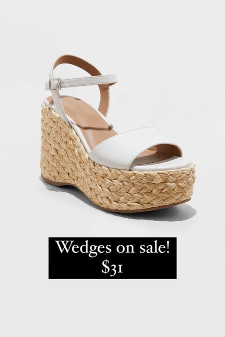 Wedges on sale! 
$31 