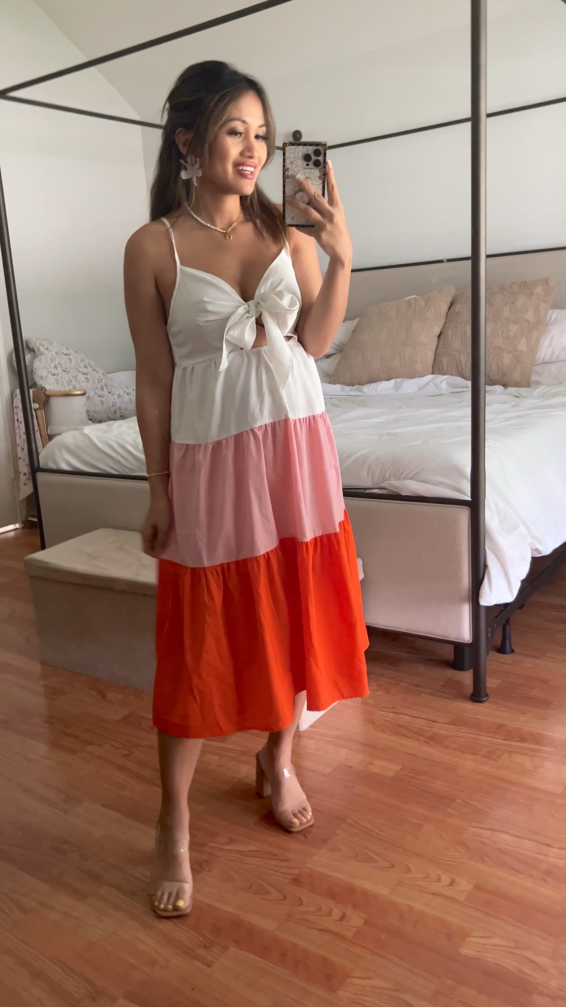 Color block midi dress, SHEIN, under $30, nude heels, Target 

#LTKsalealert #LTKbump #LTKbaby