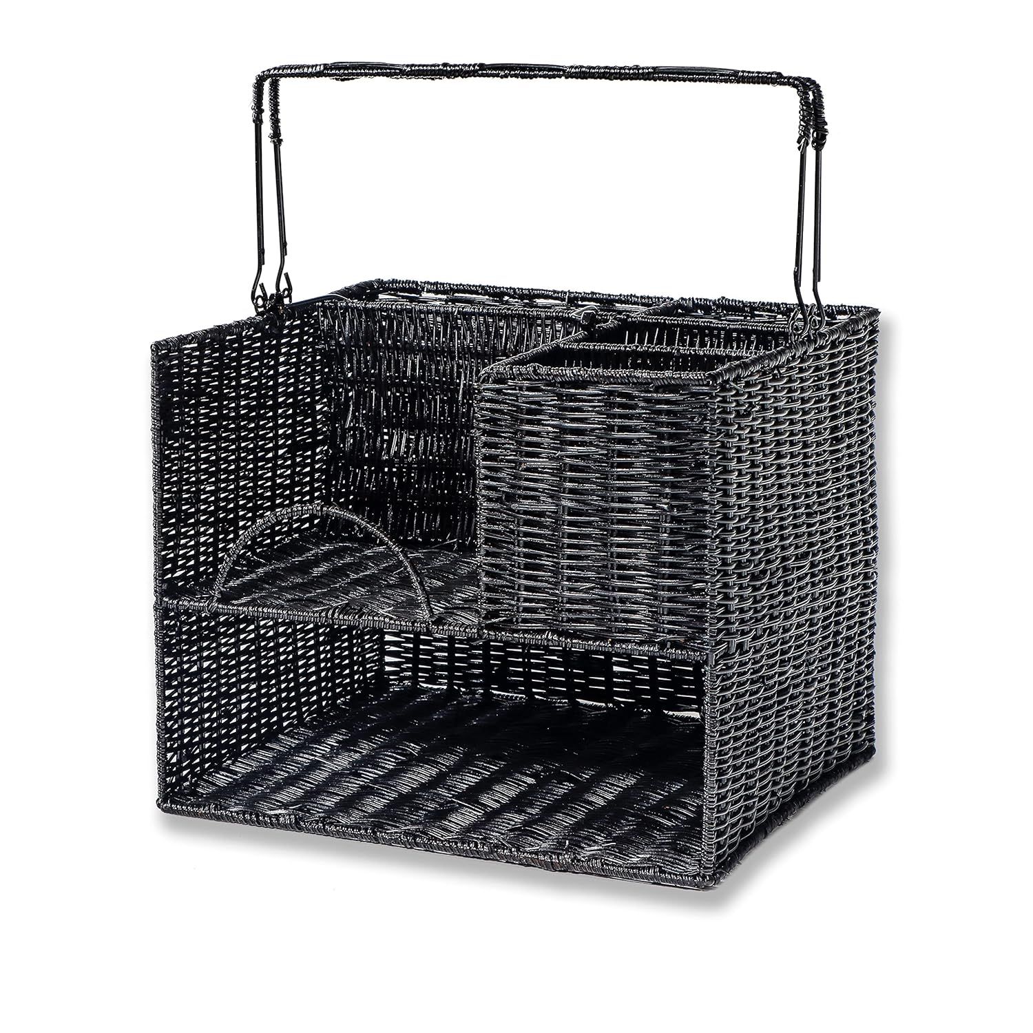 13" x 14" Rattan Tabletop Serveware and Condiment Organizer and Caddy by Trademark Innovations (B... | Amazon (US)