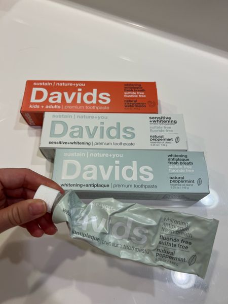 David’s natural whitening toothpaste is our personal favorite home! We bought all three flavors. Is there an Amazon minor under $10.

#LTKunder50 #LTKbeauty #LTKhome