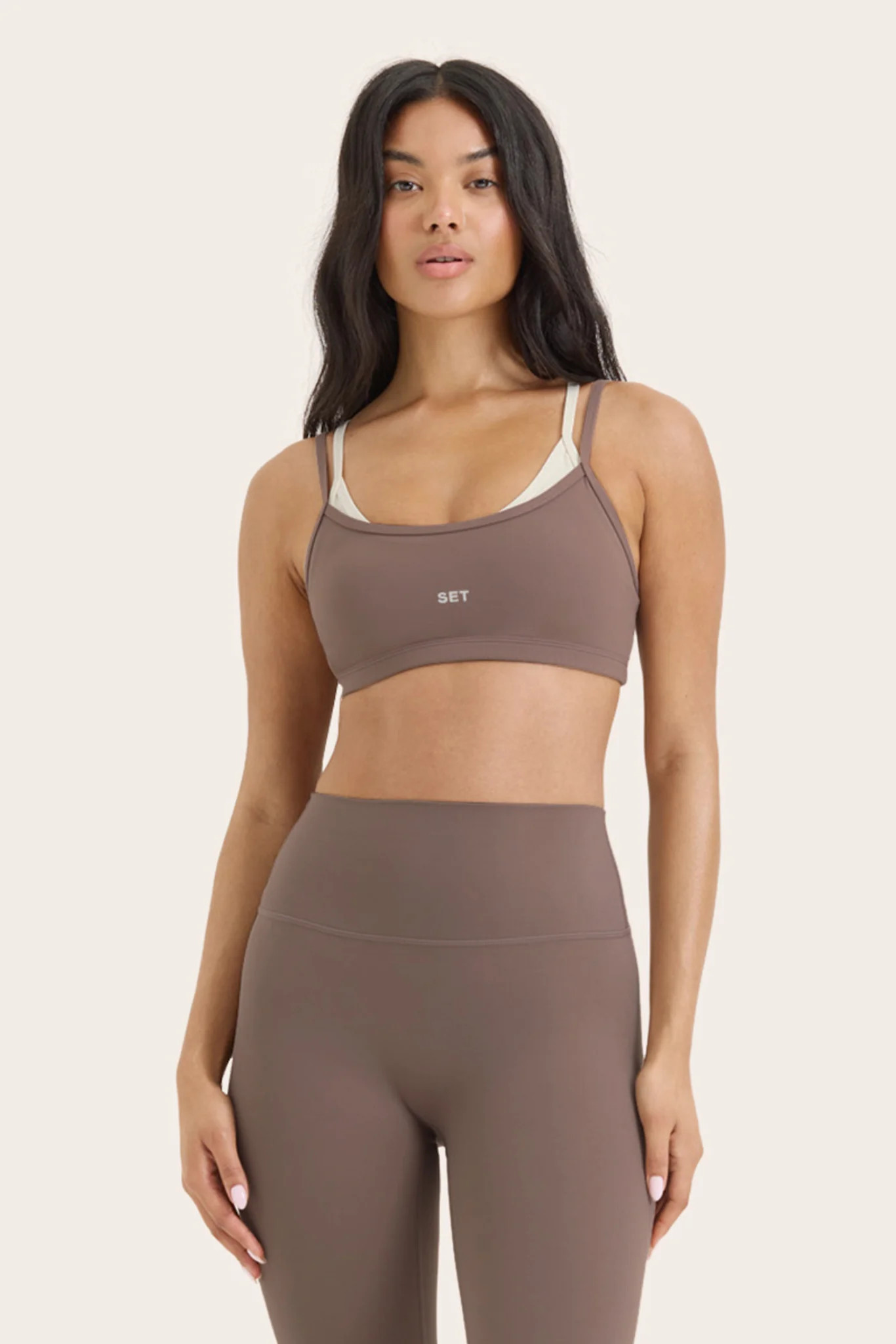 AIRLUXE™ BREATHE LAYERED MOVE BRA - CANOE | SET Active