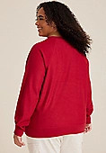 Plus Size Merry Chenille Sequin Embroidered Relaxed Fit Pullover | Maurices