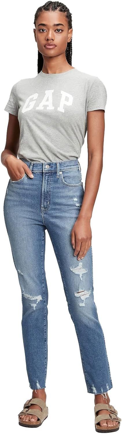 GAP Women's High Rise Vintage Slim Fit Denim Jeans | Amazon (US)