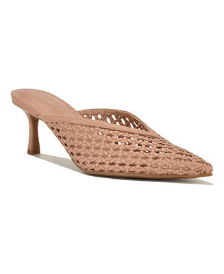 Women's Amelli Woven Kitten Heel Dress Mules | Macy's