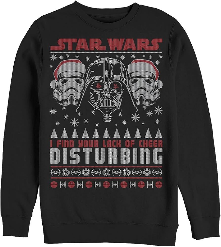 Star Wars Men's Lack of Cheer Ugly Christmas Sweater Sweatshirt | Amazon (US)