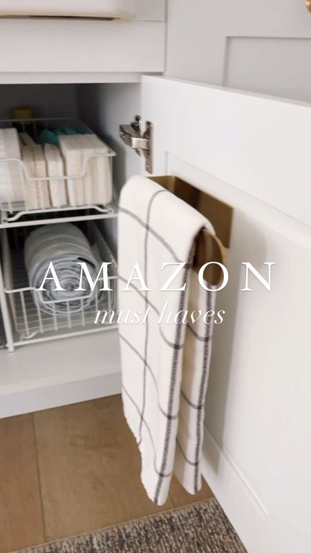 Amazon Under Sink Organization Finds ✨
Gold paper towel holder, gold hand towel holder, kitchen finds, kitchen must haves, Amazon best sellers, kitchen gadgets 

#LTKunder50 #LTKFind #LTKhome
