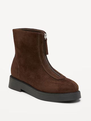 Zip Front Chelsea Boot for Women | Old Navy (US)