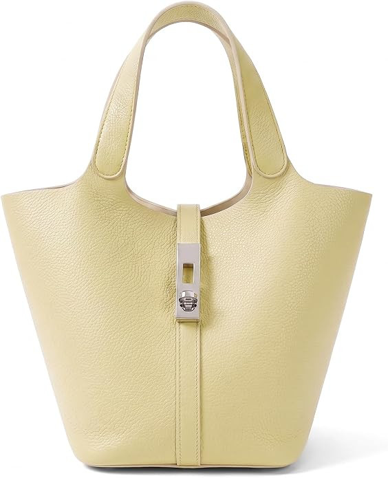 Tote Bag for Women Vegan Leather Bucket Purse for Women Top Handle Handbag Shoulder Bag with Deta... | Amazon (US)