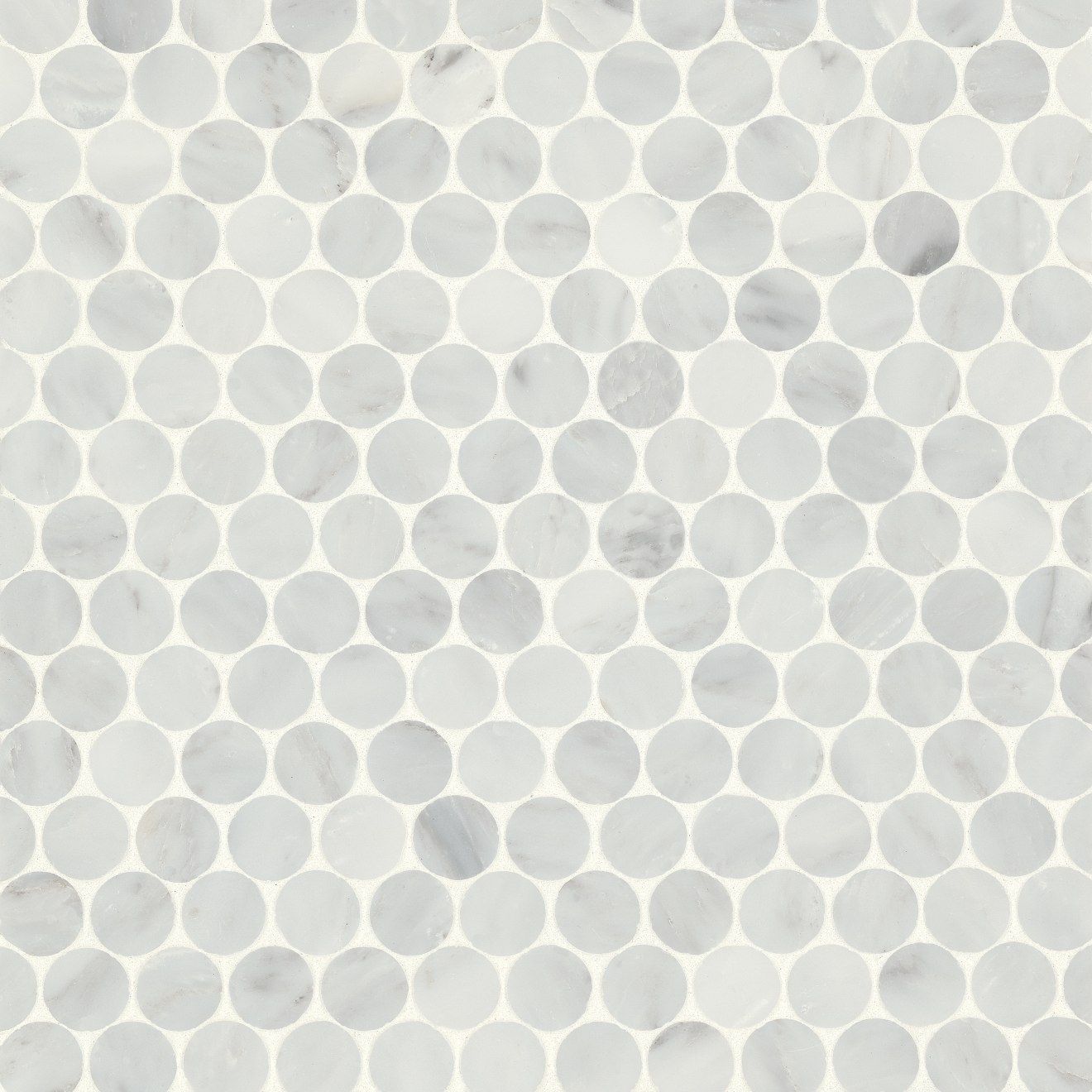 Monet Honed Marble Mosaic 8 Tile in Oriental White | Bedrosians Tile & Stone