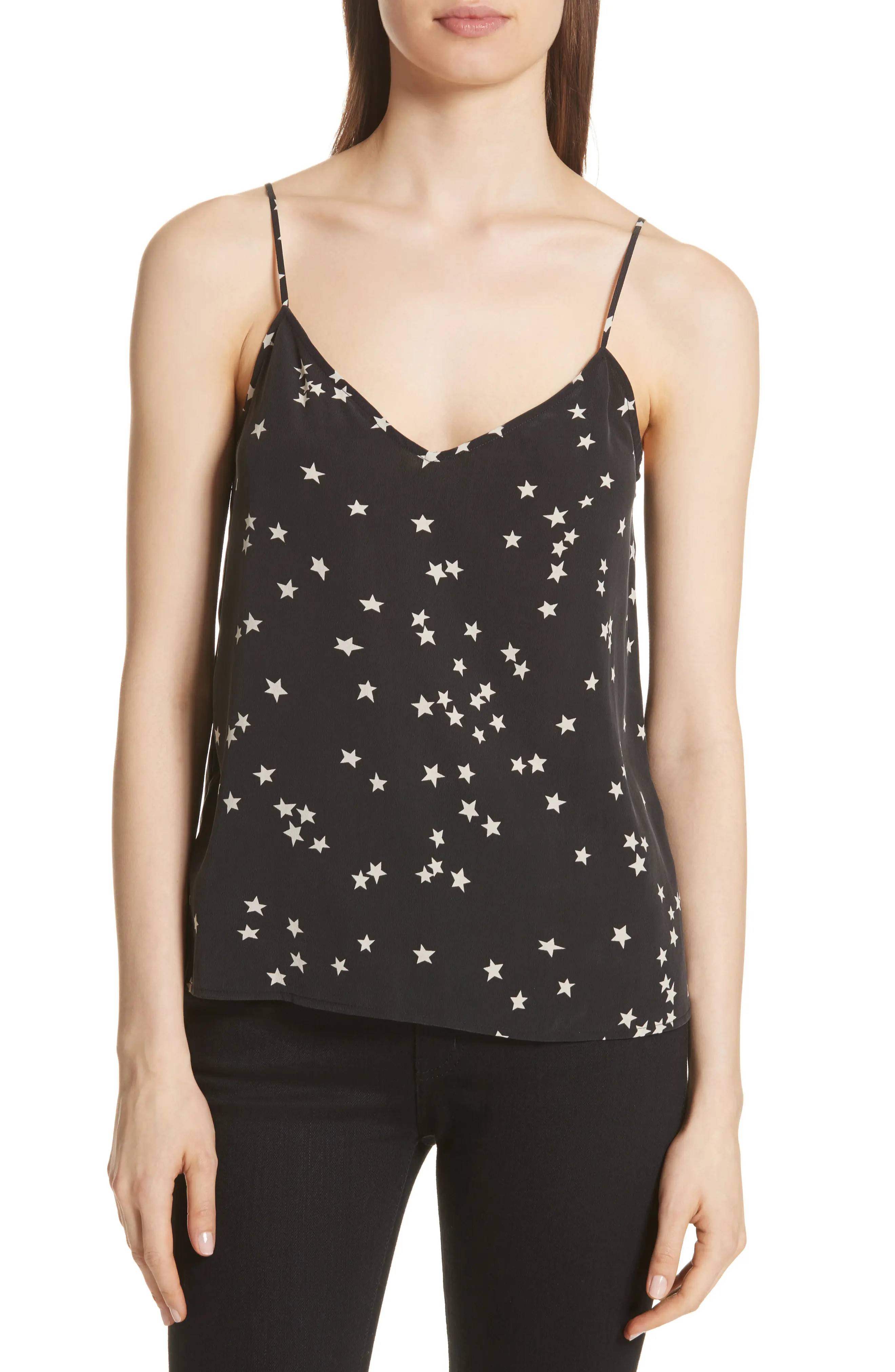 Layla Star Print Silk Camisole | Nordstrom