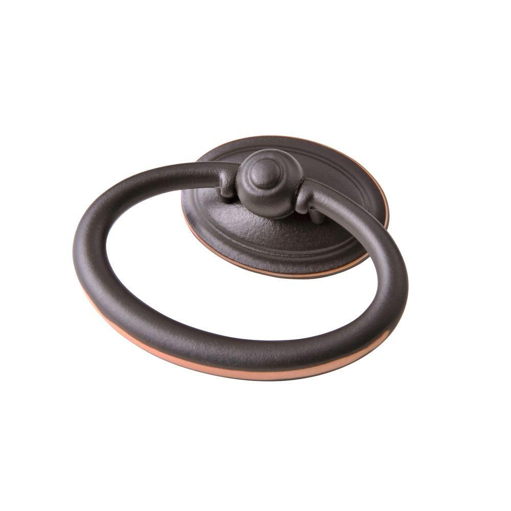 Sumner Street Home Hardware Symmetry 2-1/2 in. Oval Oil Rubbed Bronze Ring Pull-RL060636 - The Home  | The Home Depot