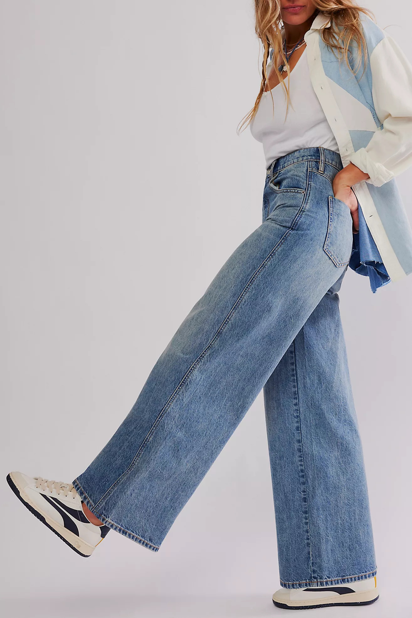 CRVY Gia Wide-Leg Jeans | Free People (Global - UK&FR Excluded)