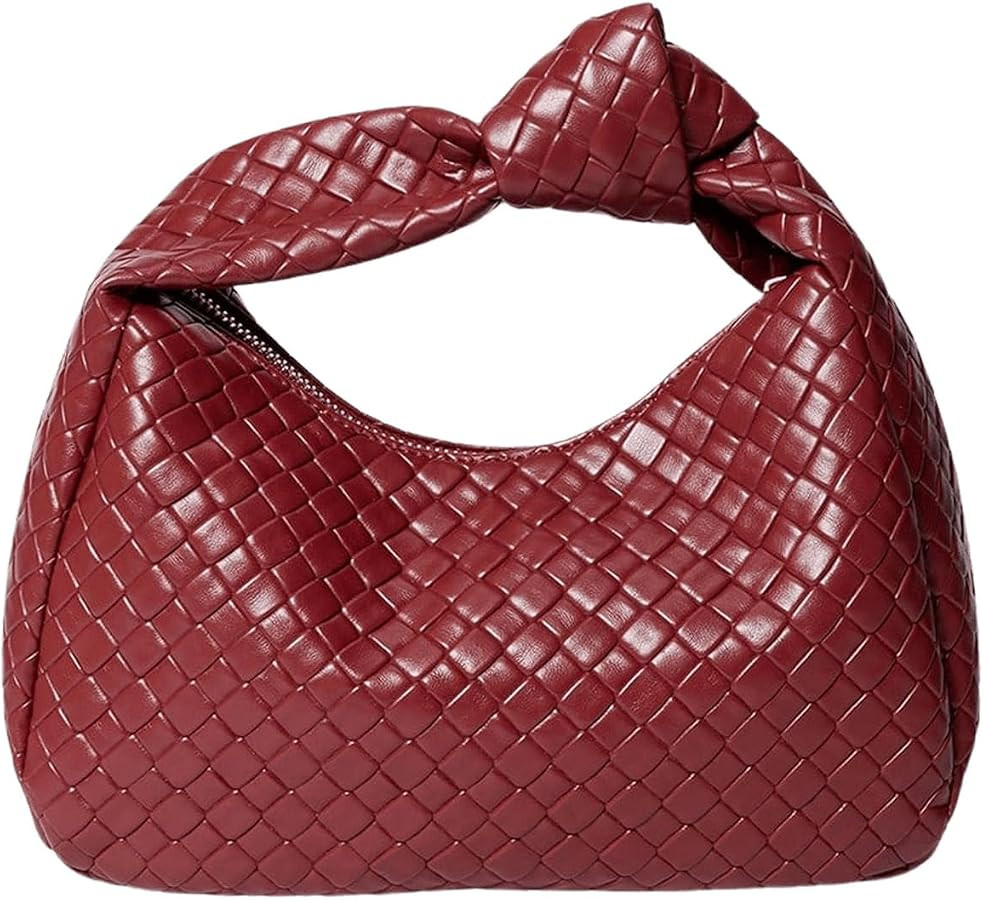 Verdusa Women's Hobo Bags Ruched PU Leather Handbag Clutch Purses Dumpling Pouch Bag | Amazon (US)