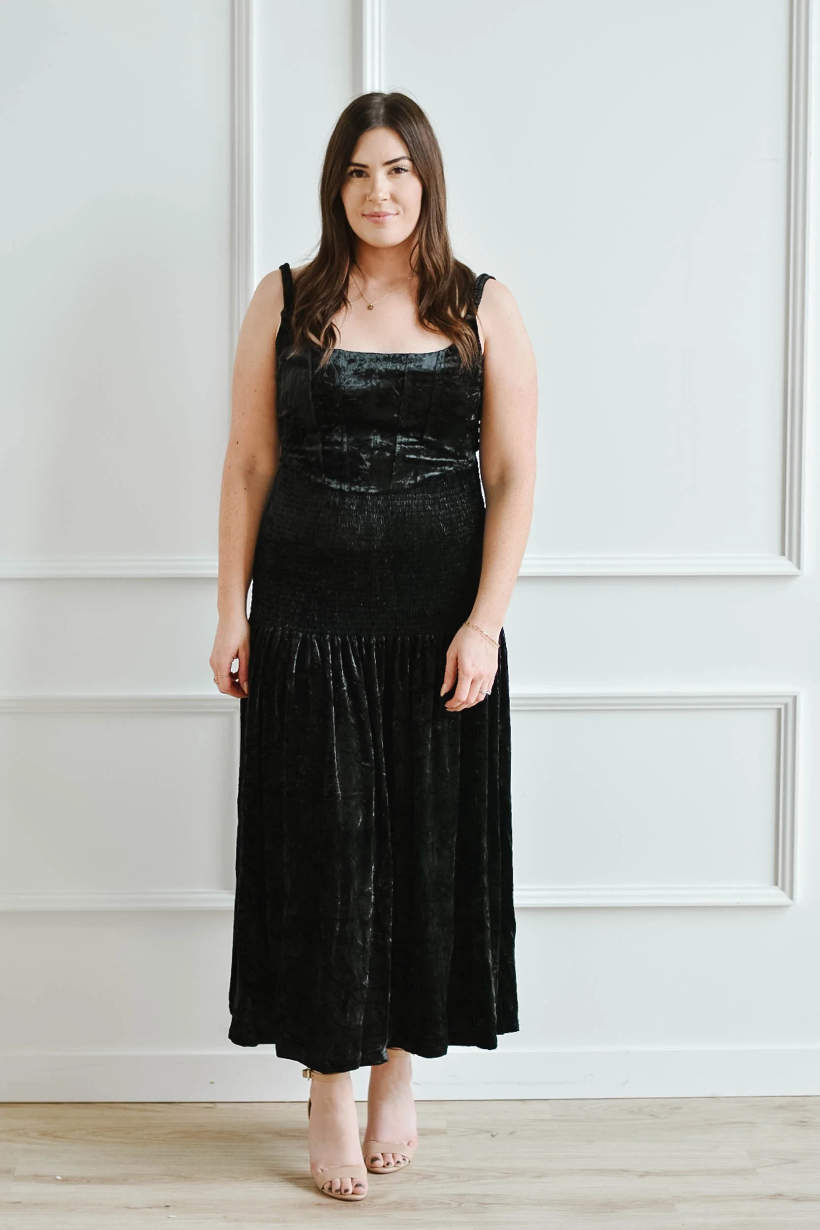 Velvet Drop Waist Dress | Mad About Style Boutique