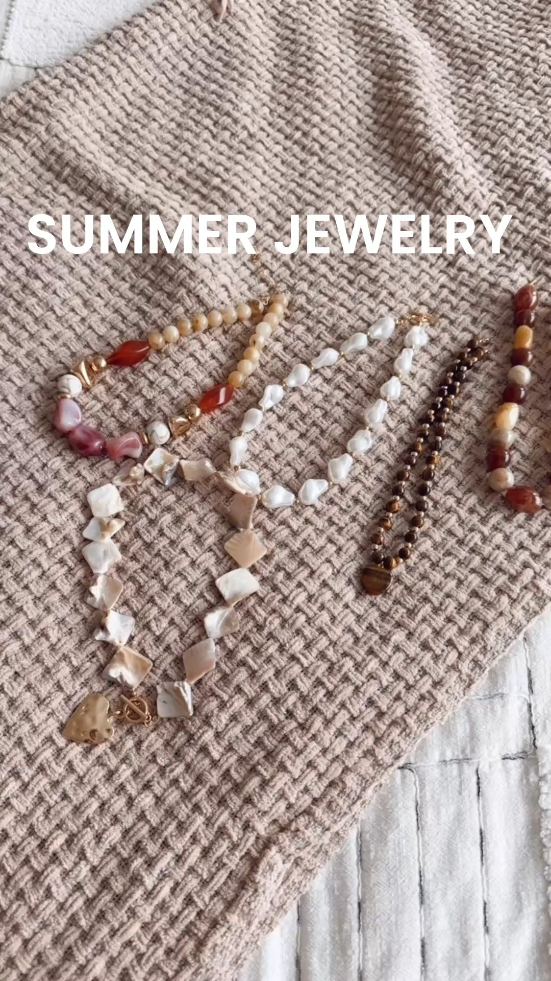 Summer jewelry 

My favorite way to elevate your outfit is with fun jewelry, really loving the chunky bead trend right now.
Linked some affordable options

#LTKsummer #LTKtravel #LTKstyletip