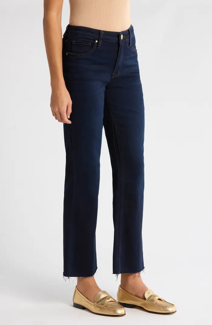 Kelsey Fab Ab Raw Hem High Waist Flare Jeans | Nordstrom