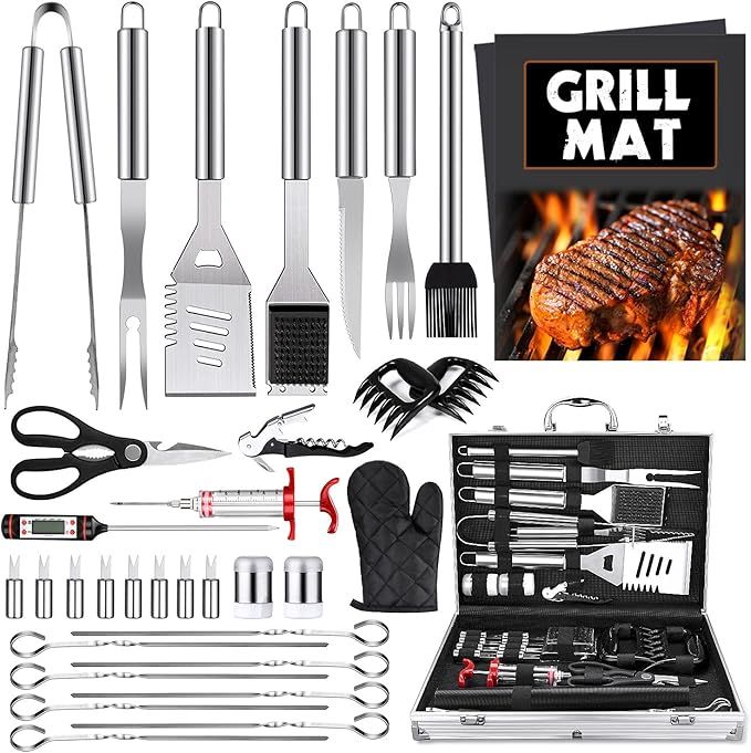 BBQ Grill Accessories Tools Set, 36PCS Stainless Steel Grilling Barbecue Tool Kit with Aluminum C... | Amazon (CA)