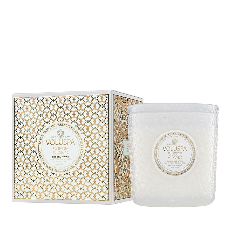 Voluspa Suede Blanc Boxed Luxe Candle 30 oz. | Bloomingdale's (US)