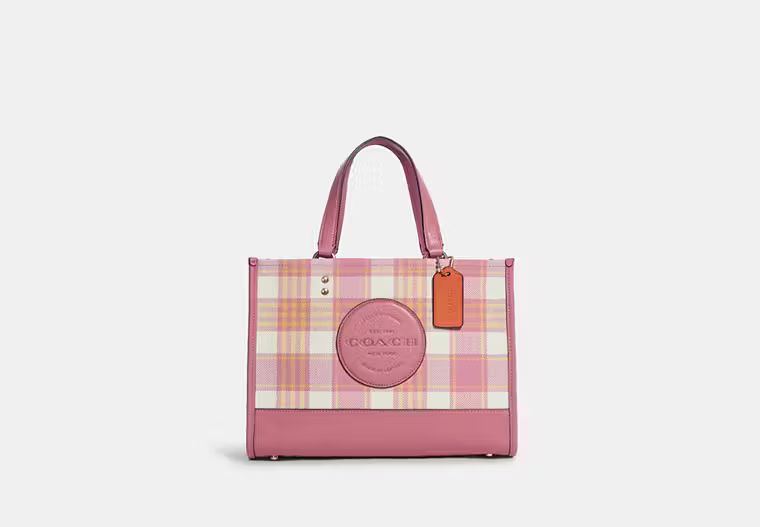 Dempsey Carryall With Garden Plaid Print And Coach Patch | Coach Outlet