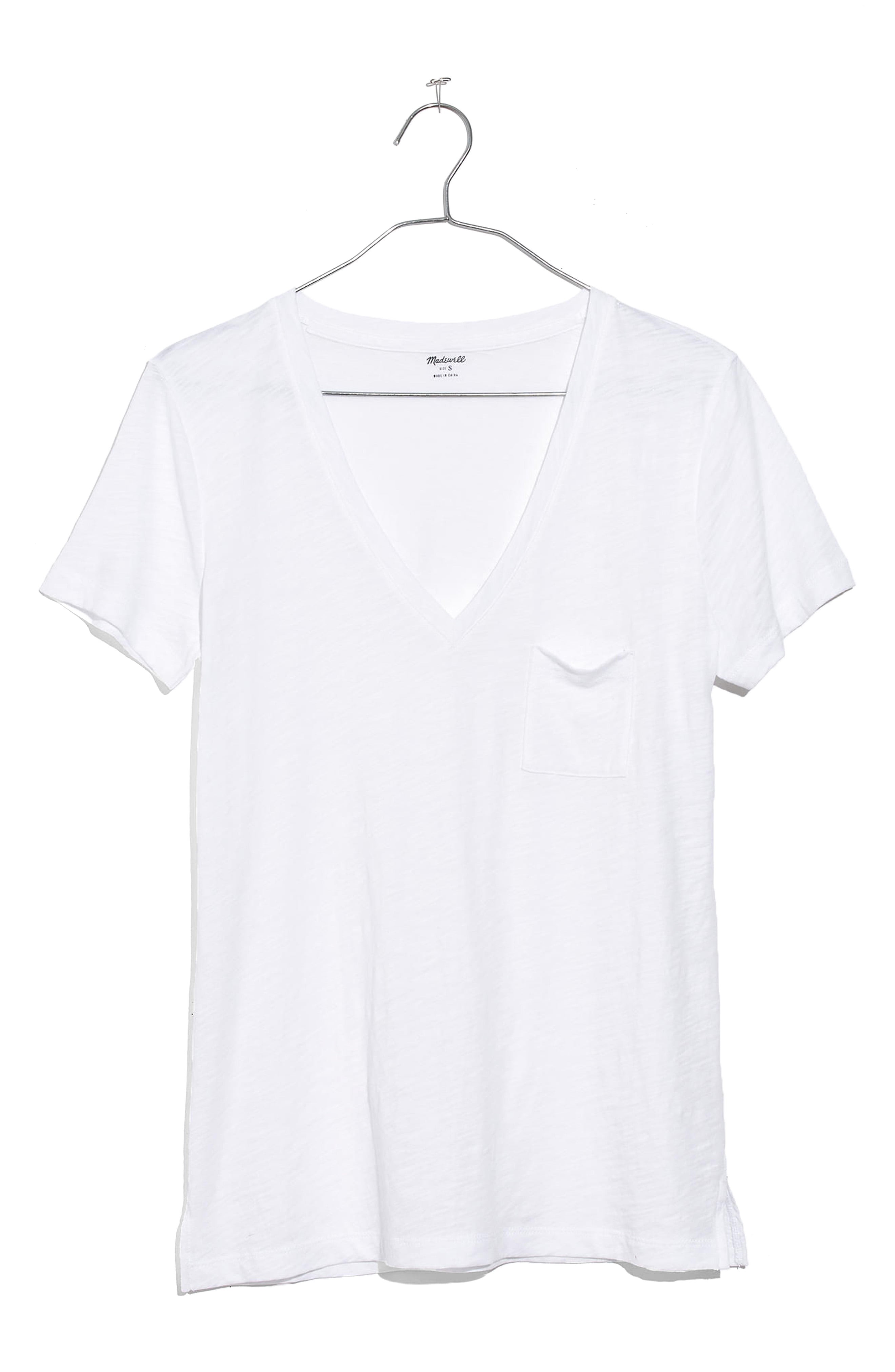 Whisper Cotton V-Neck Pocket Tee | Nordstrom