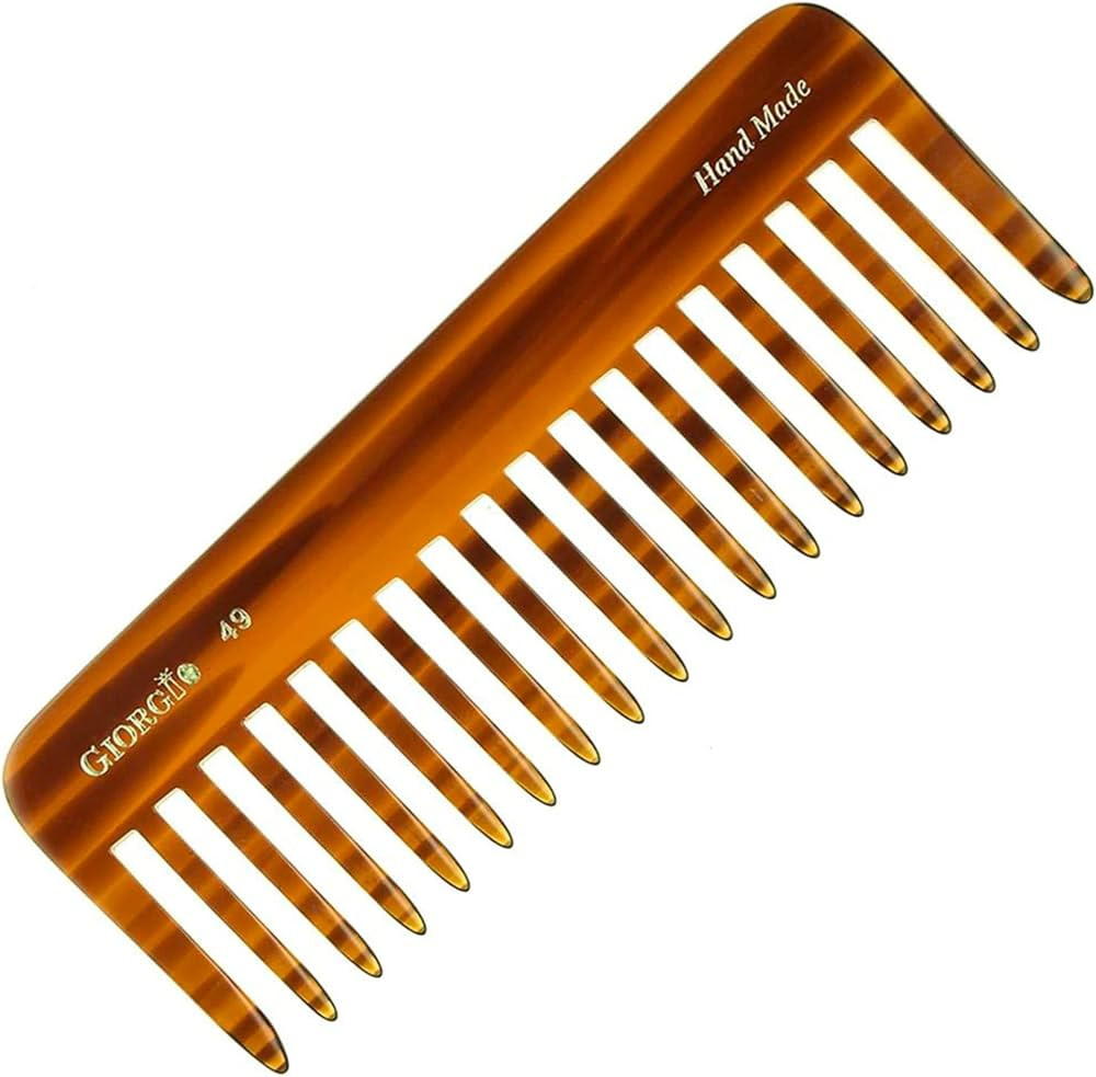 Giorgio G49 Large 5.75 Inch Detangling Comb, Wide Teeth for Thick Curly Wavy Hair. Long Hair Deta... | Amazon (US)