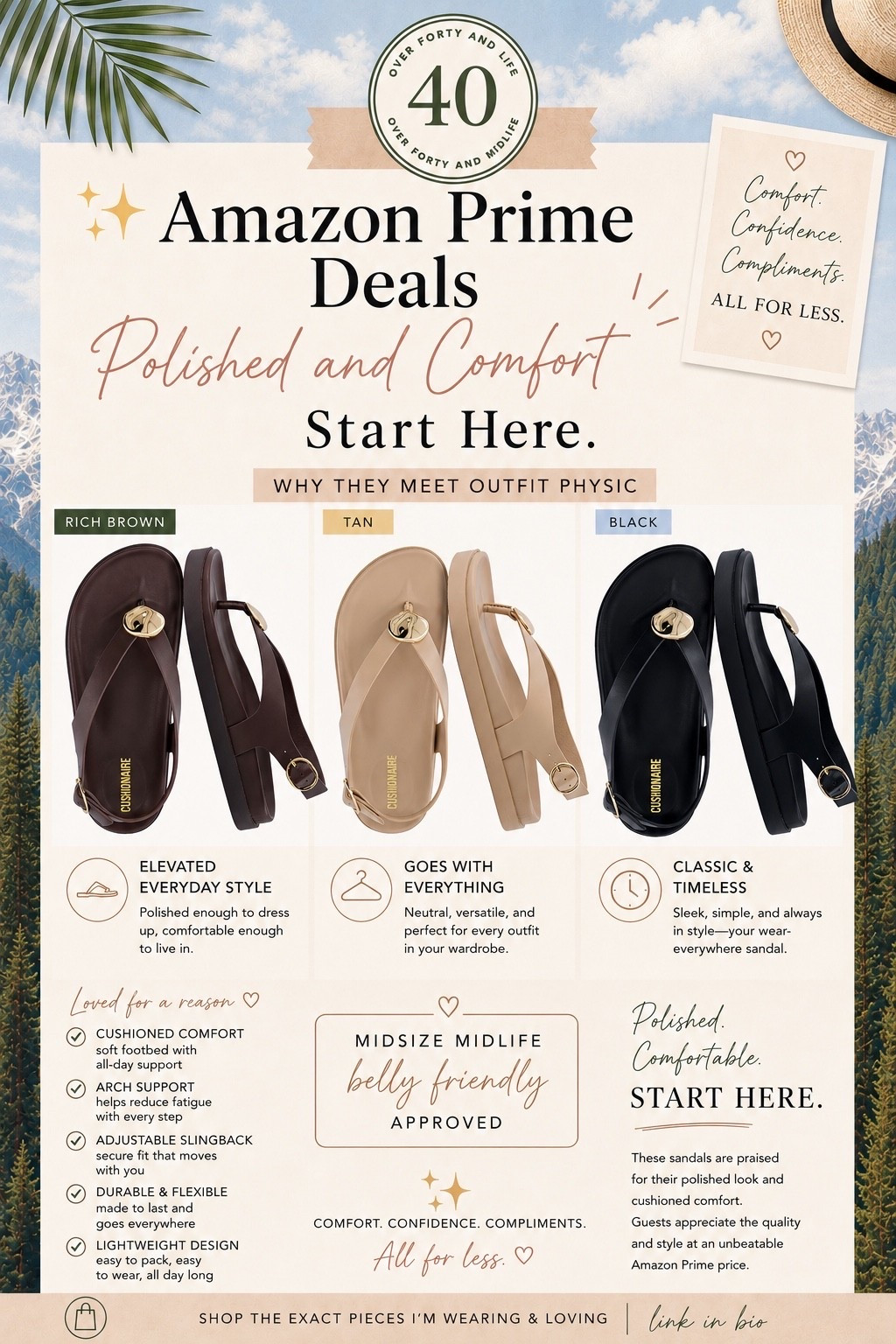 ✨Tap the bell, save and ❤️ for over 40 fashion, midlife style, midsize fashion and luxury looks for less. 

Polished and comfort? Start here....

👑 Helping you look good, feel good.-Lindsey Denver   

Check back daily for belly-friendly style, confidence, and Outfit Physics™.

#LTKOver40 #LTKPlusSize #LTKMidsize