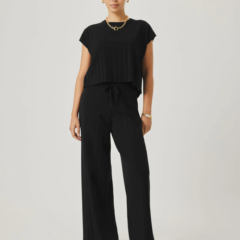 Splendid x @Cellajaneblog Wide Rib Pant | Splendid
