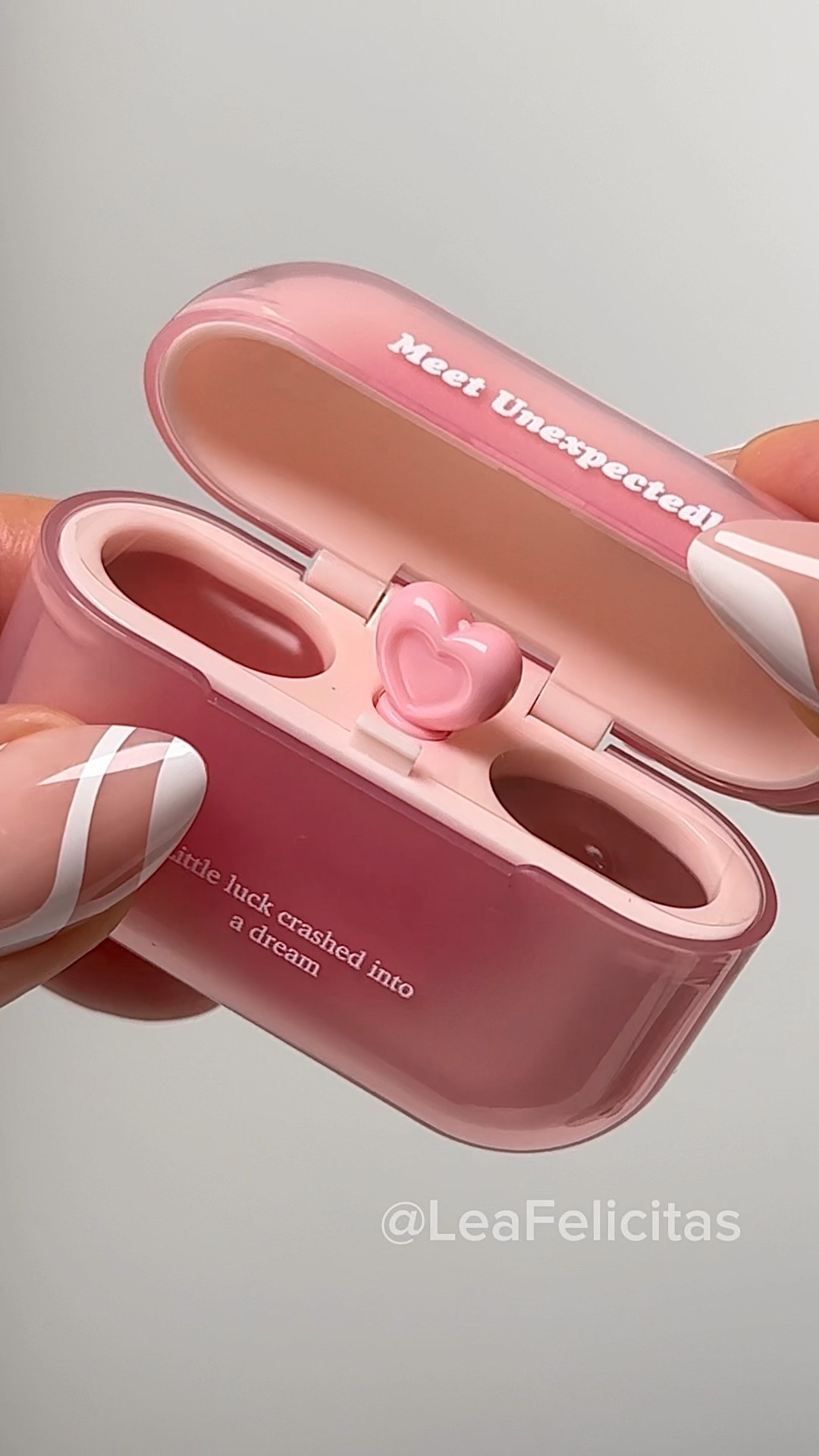 this might be the cutest lip product i’ve ever seen 😭 the Gogo Tales Double Spell Lip Cream literally looks like an airpods case. KBeauty is too adorable 🩷 the packaging even says “little luck crashed into a dream” (i can’t). I got shade G03, the prettiest red. found it on YesStyle, linking everything below including my other favorite k-beauty lip picks, aesthetic pink makeup, and yesstyle beauty finds 🍓✨

#LTKBeauty #LTKTall #LTKGiftGuide