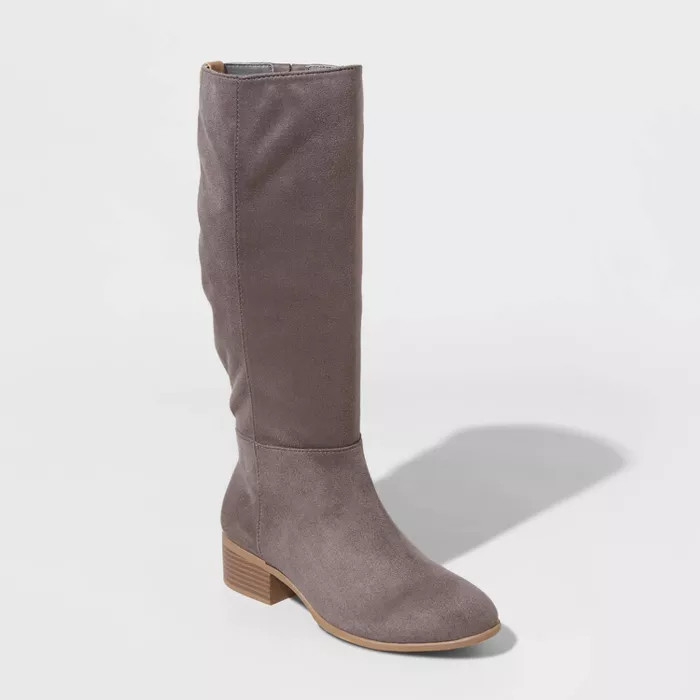 Women's Hilda Microsuede Scrunch Booties - Universal Thread™ | Target