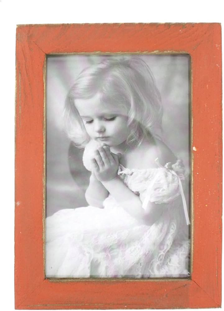 4x6 Inches Simple Rectangular Desktop Family Picture Photo Frame (Orange) | Amazon (US)