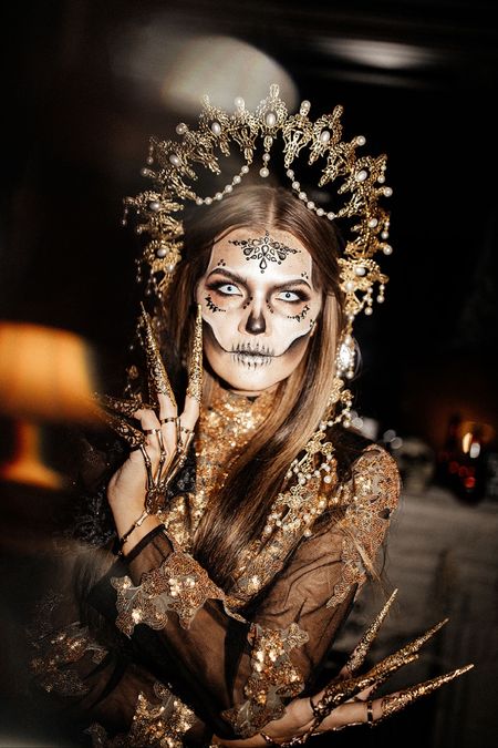 Gold and Black Skeleton 
DIY skeleton halloween costume 



#LTKSeasonal #LTKstyletip #LTKHalloween