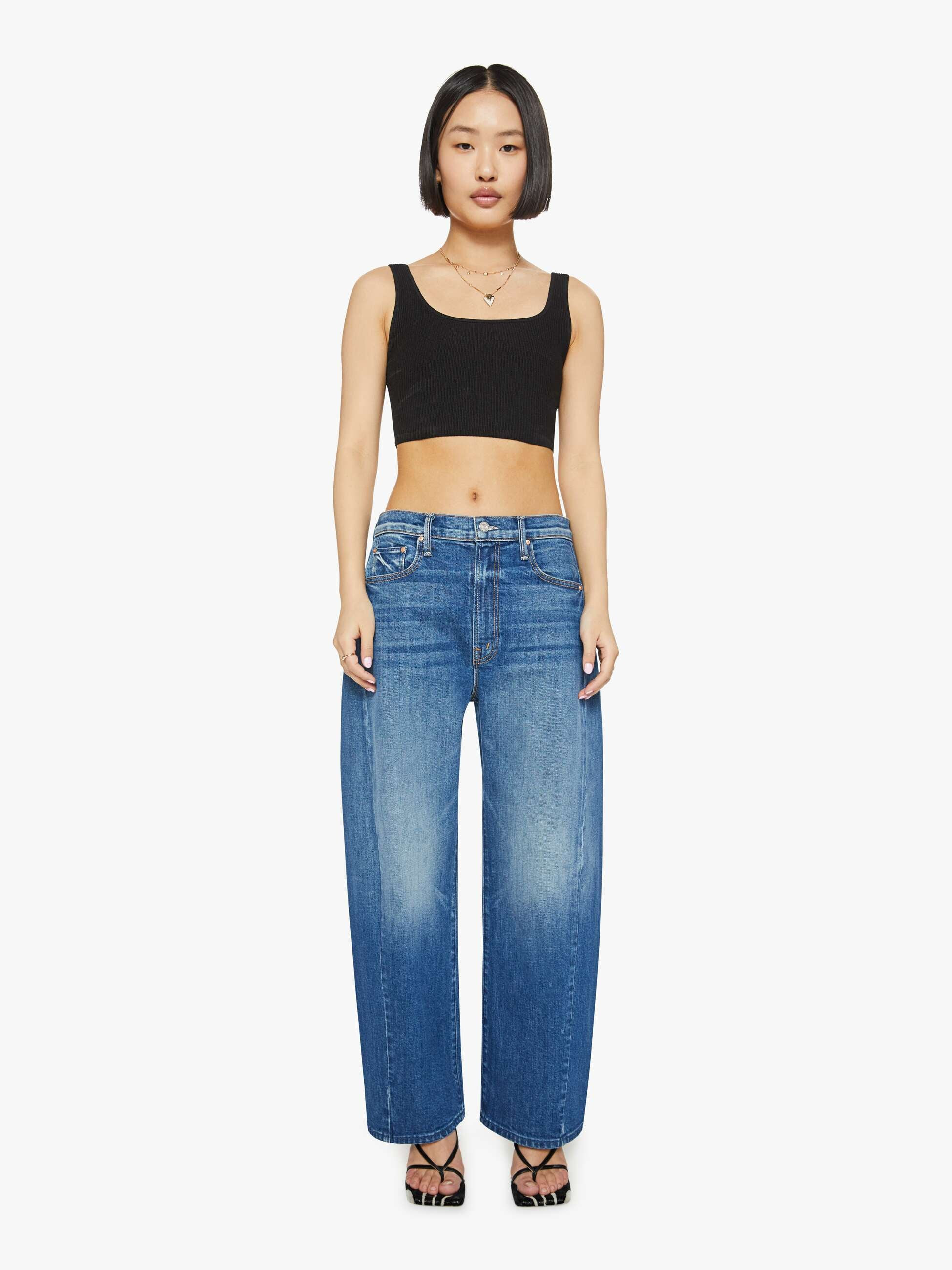 PETITES The Lil Full-Pipe Flood | Mother Denim