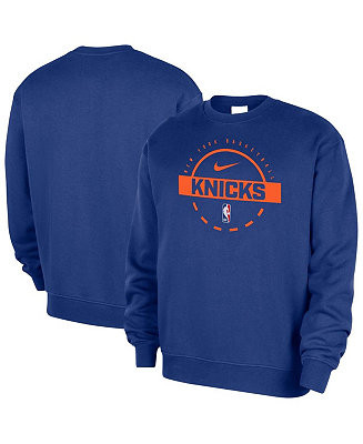 Men's Blue New York Knicks 2025/26 Authentic Practice Club Sweatshirt | Macy's