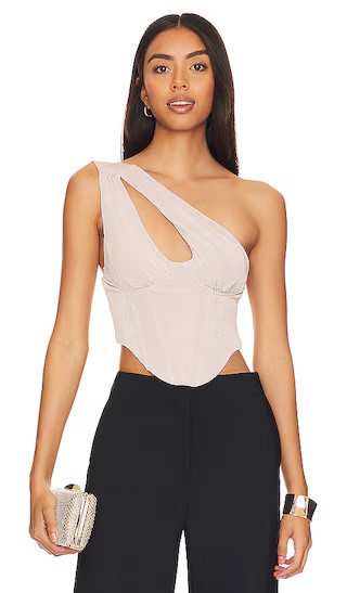 Avana Corset Top in Silver | Revolve Clothing (Global)