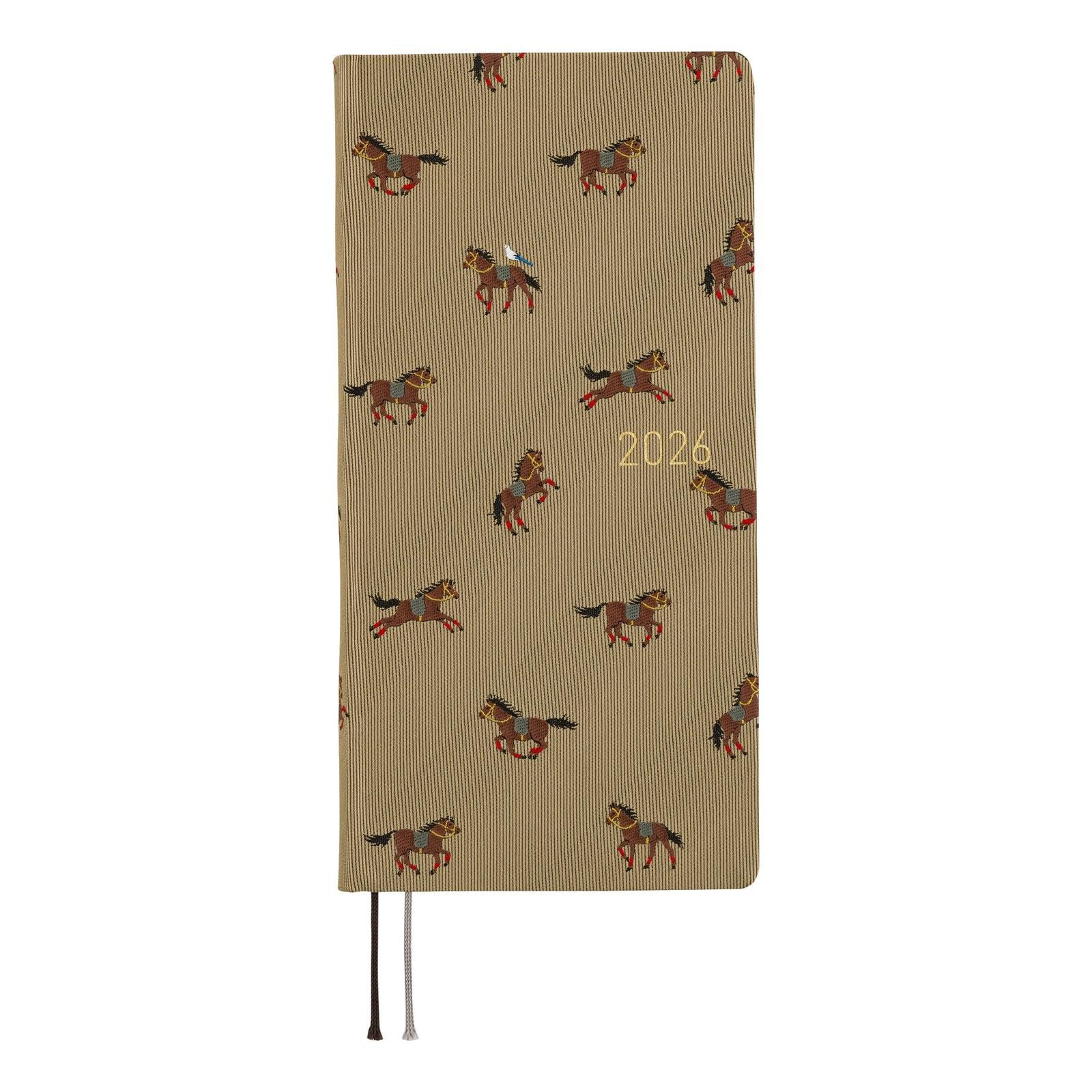 Hobonichi Techo 2026 Weeks MEGA – Bow & Tie: Galloping Horses (English, Tall & Slim, January St... | Amazon (US)