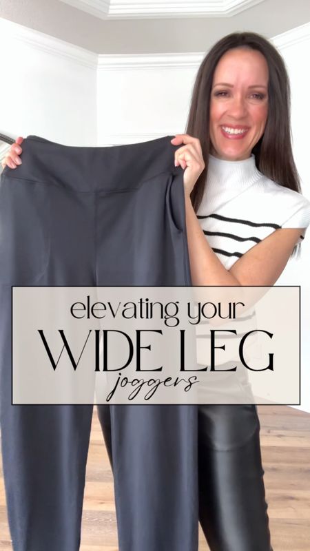 Three easy ways to wear the viral look-for-less, wide-leg joggers. Great for every day, travel, work, and more!

Sizing:
Joggers-highly recommend sizing up. I tried both medium and large. Depends on the fit you want. I wanted much looser so I did a large, but medium also fits. 

Casual outfit | spring outfit | summer outfit | travel outfit | athleisure | white linen top | 

#LTKstyletip #LTKfindsunder50 #LTKover40