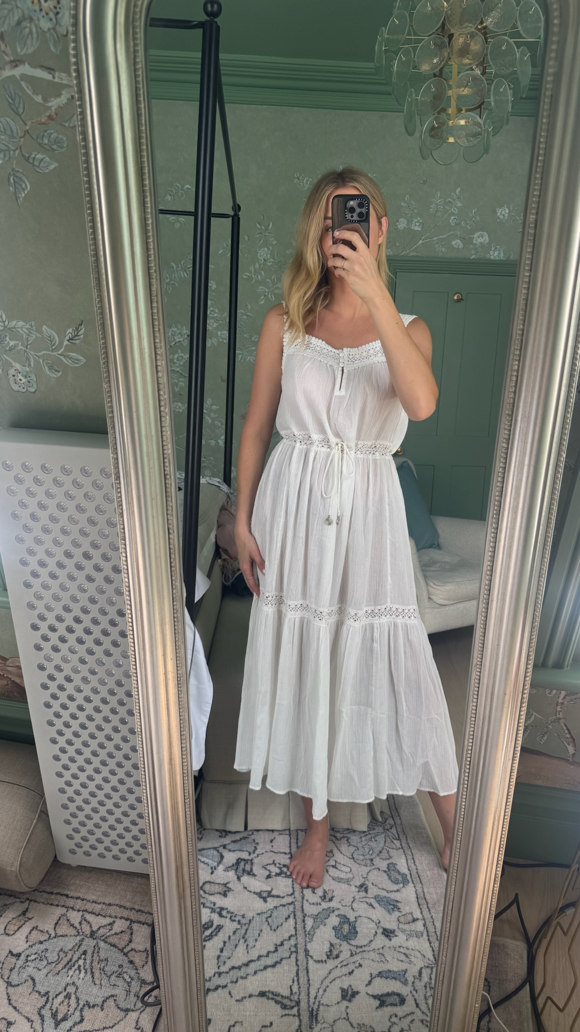 White midi dress / classic white dress / summer staple 

#LTKsummer #LTKuk #LTKstyletip