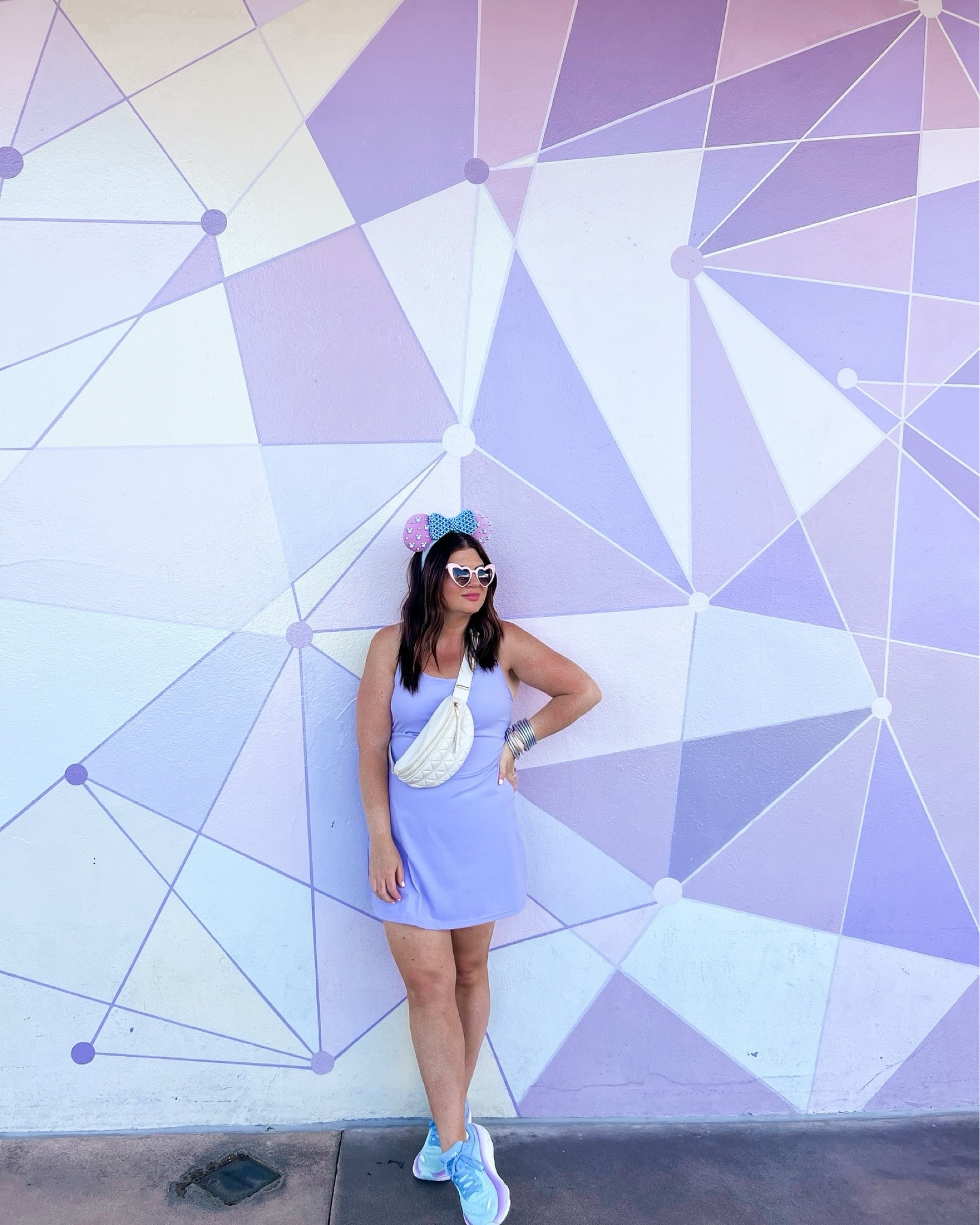 Disney ootd 
Lilac athletic dress
Purple Disney style
Hoka sneakers
Mouse ears


#LTKActive #LTKMidsize #LTKOver40