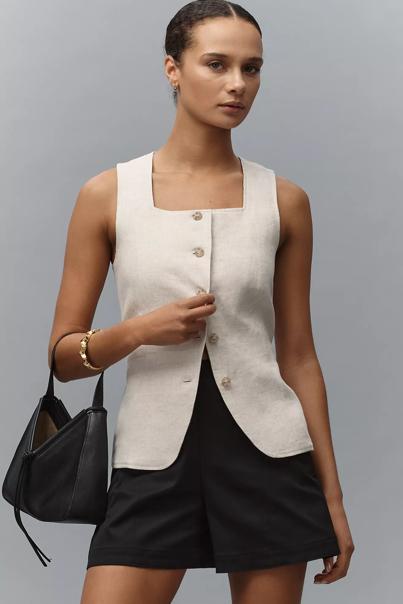 Theory Clean Cotton Shorts | Anthropologie (US)