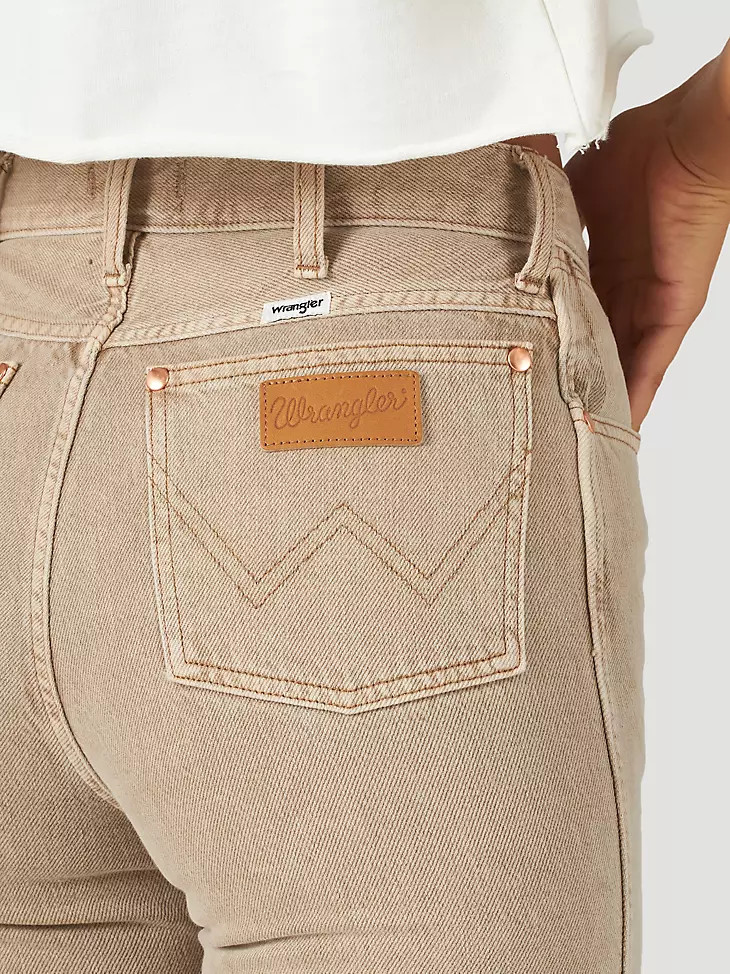 Women's Wrangler® Wild West 603 High Rise Straight Jean in Sandstone | Wrangler