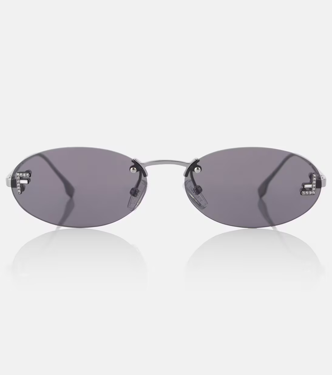 Fendi First Crystal oval sunglasses | Mytheresa (US/CA)