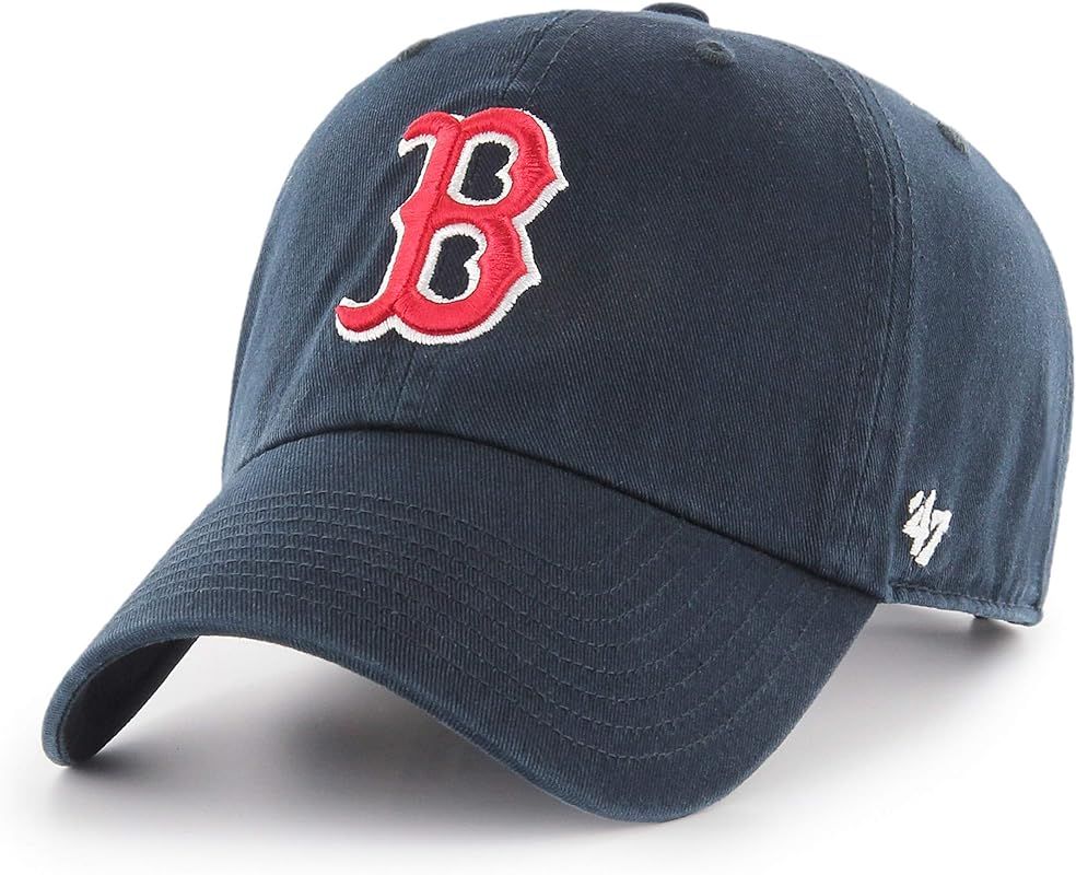 MLB Boston Red Sox Men's '47 Brand Home Clean Up Cap, Navy, One-Size (For Adults) | Amazon (US)