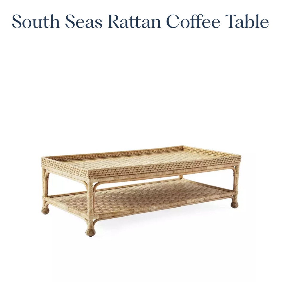 Exact rattan coffee table I ordered from Serena and Lily

#LTKSeasonal #LTKfamily #LTKhome