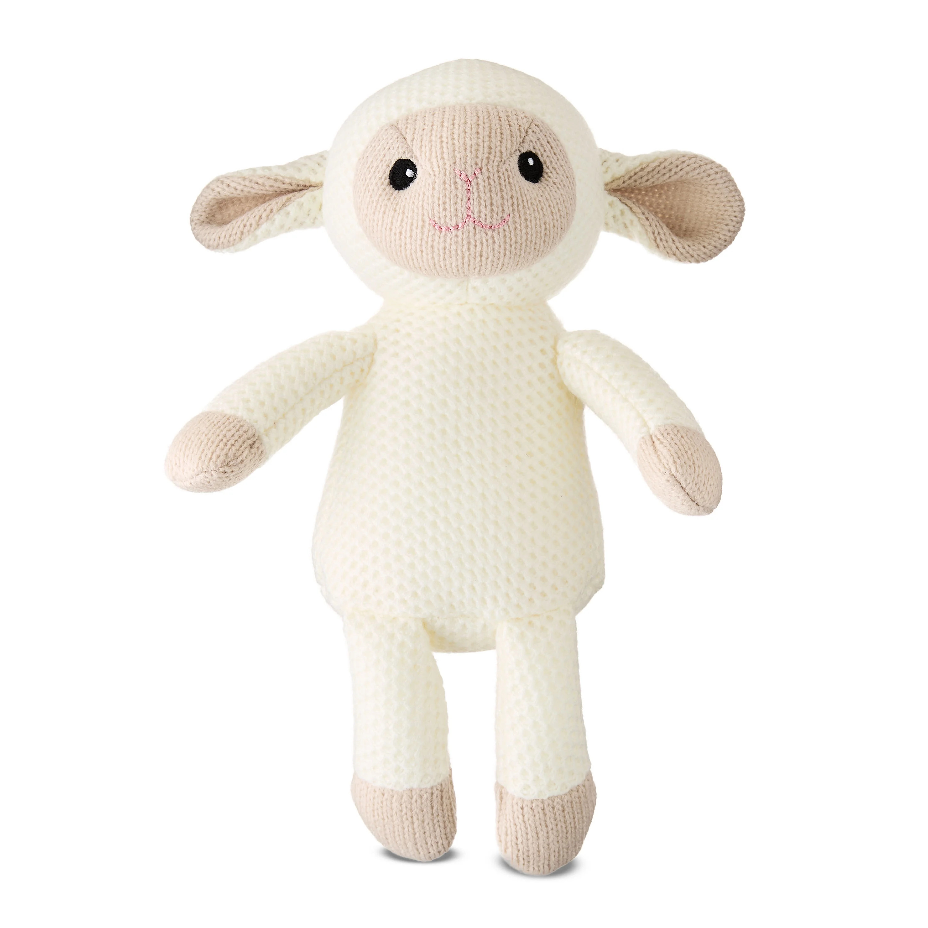Easter Small White Knit Lamb Plush, 7 in, by Way To Celebrate | Walmart (US)