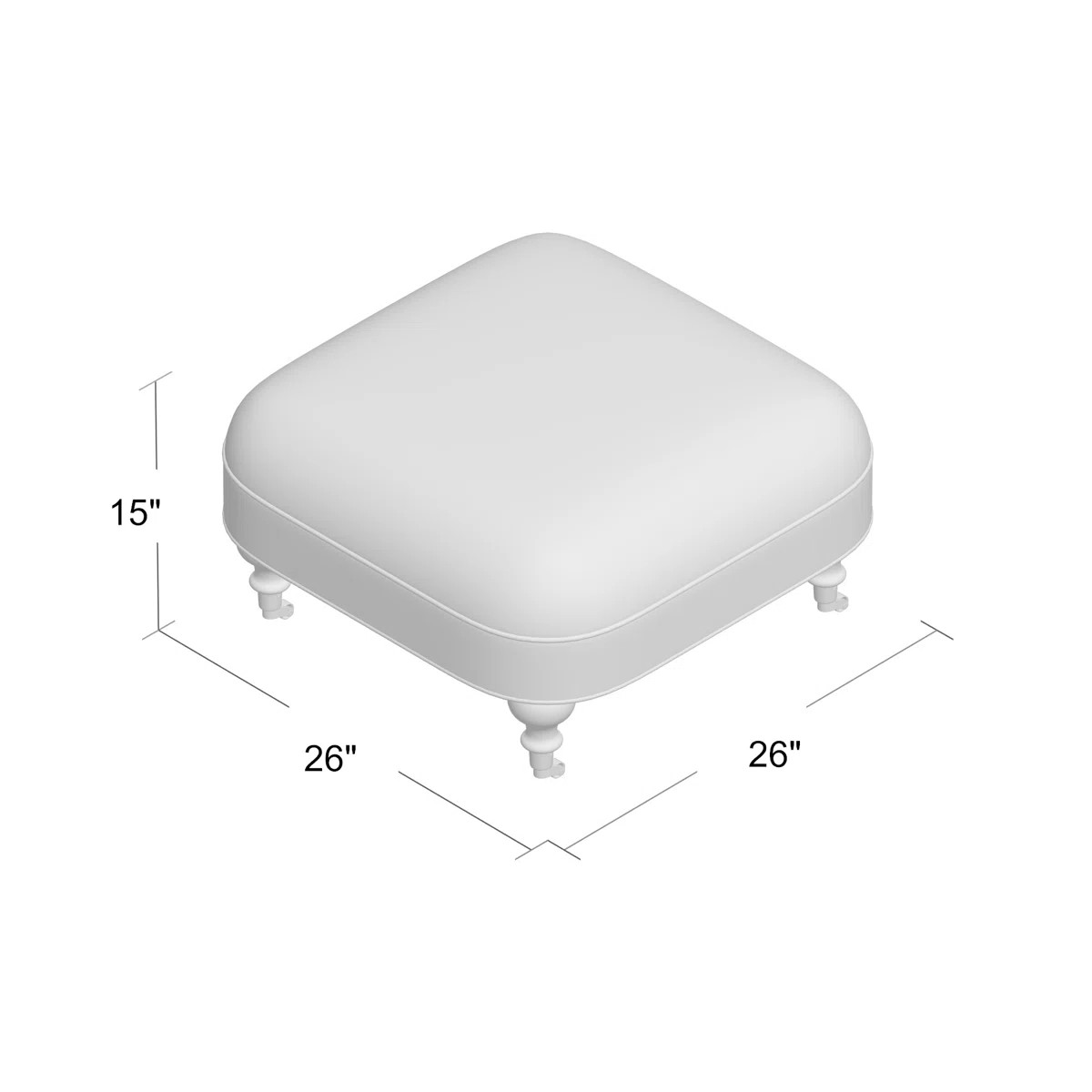 Powell Upholstered Ottoman | Wayfair North America