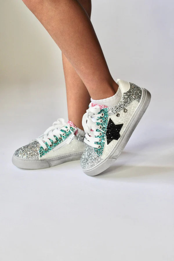 Star Girl Glitter Sneakers | Lola + The Boys