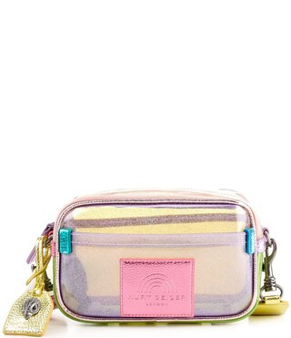 Small Rainbow Glitter Vinyl Southbank Camera Bag | Dillard's