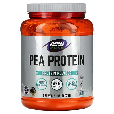 NOW Foods, Sports, Pea Protein, Pure Unflavored, 2 lbs (907 g) | iHerb