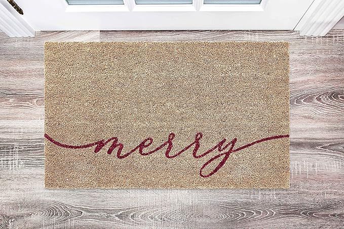 VCNY Home - Outdoor Doormat, Coir Doormat with Non-Slip Rubber Backing, Modern Home Decor (Holida... | Amazon (US)