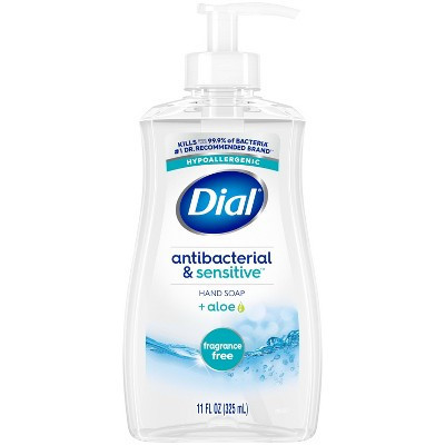 Dial Antibacterial Sensitive Hand Soap -  Fragrance Free - 11 fl oz | Target